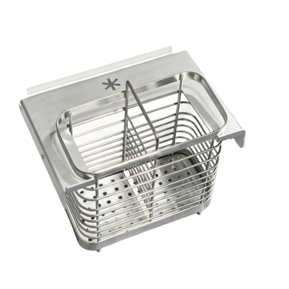 Outdoor Camping Table With Storage - /Stainless /Steel /Chopstick Basket Drain Rack