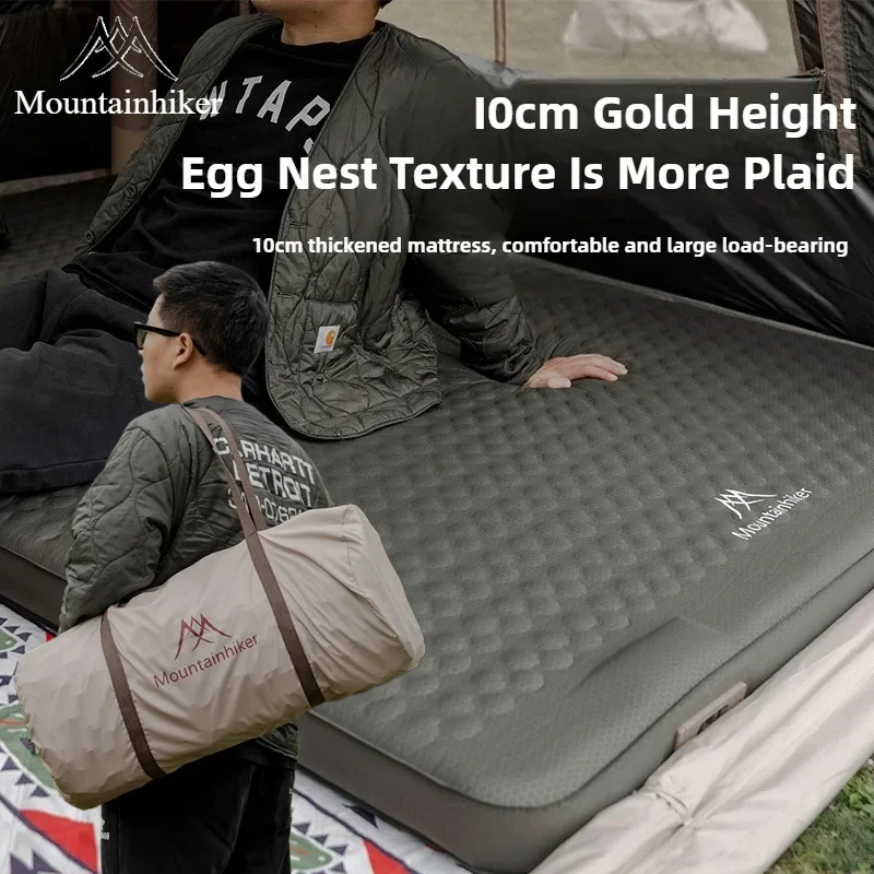 Outdoor Camping Quilt - MOUNTAINHIKER Air Mattress Camping Built-in Pump