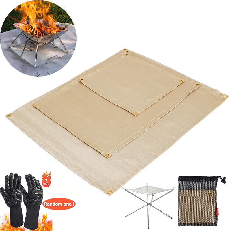 Outdoor Camping Rug - Outdoor Camping Fireproof Cloth Picnic Barbecue