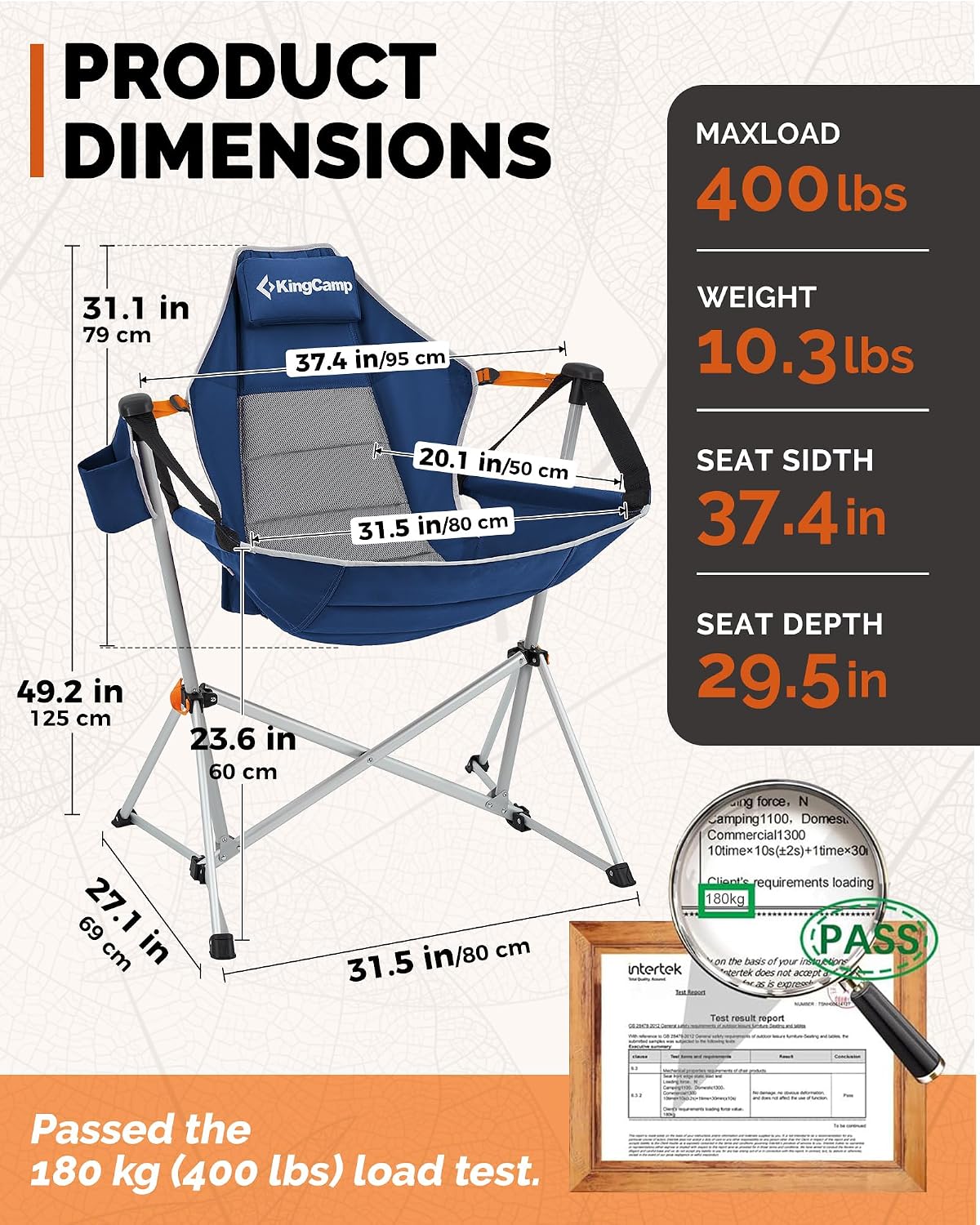 Portable Hammock Camping Chair - đánh giá và giá Outdoor Camping Rocker