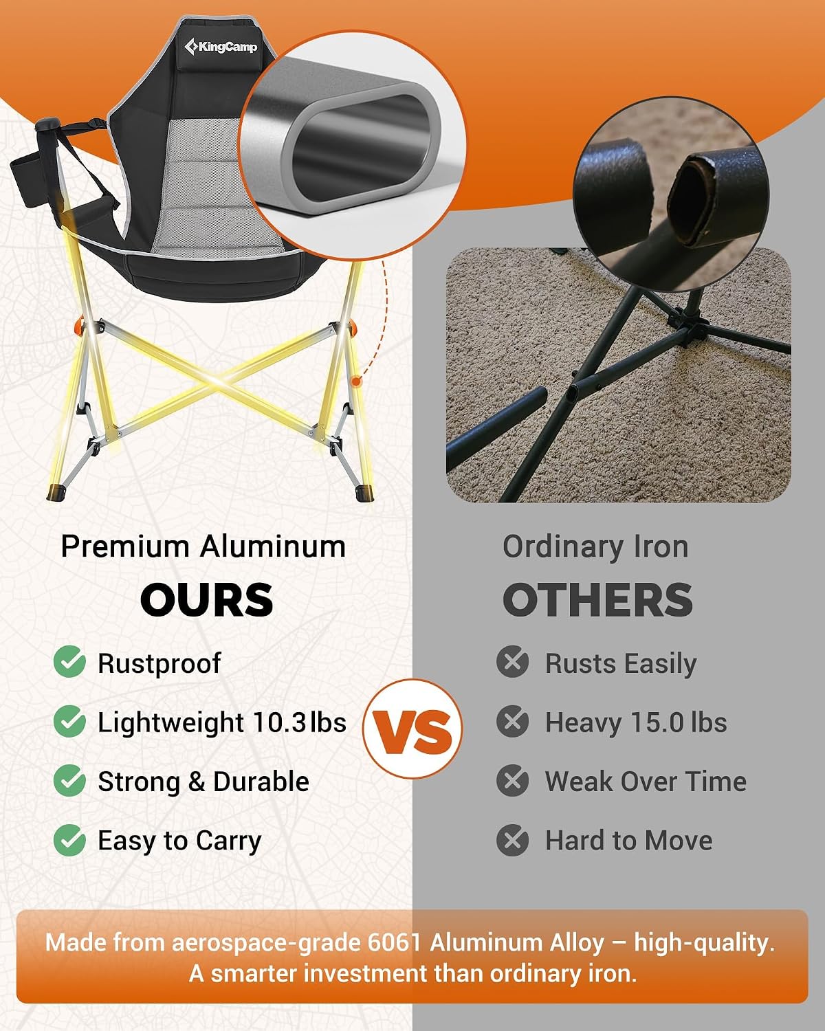 Portable Hammock Camping Chair - đánh giá và giá Outdoor Camping Rocker