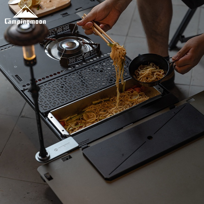 CAMPINGMOON CK-11 Stainless St - đánh giá và giá Outdoor Camping Table With Storage