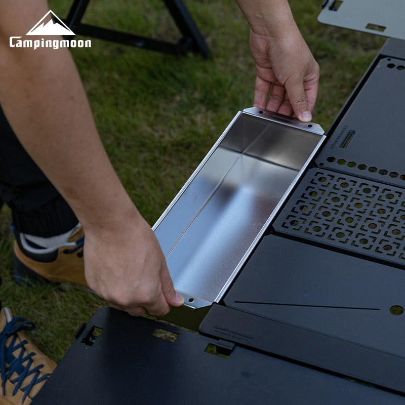 CAMPINGMOON CK-11 Stainless St - đánh giá và giá Outdoor Camping Table With Storage