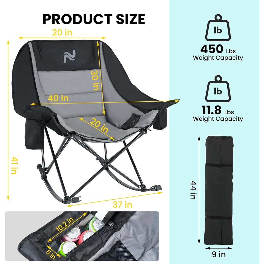 Portable Outdoor Rocking Chair - đánh giá và giá Outdoor Camping Rocker