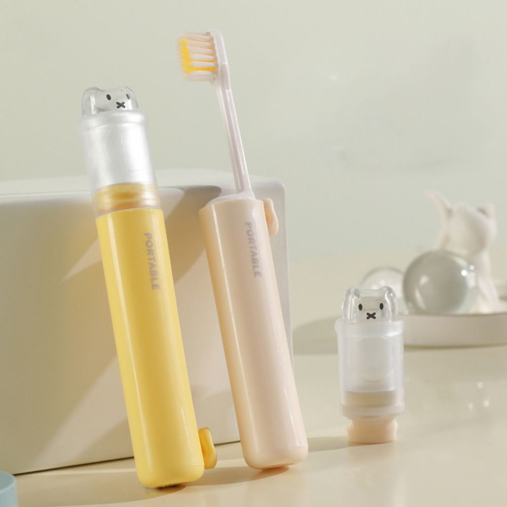Cute 2-IN-1 Travel Toothbrush  - đánh giá và giá Travel Outdoor Camping Youtube