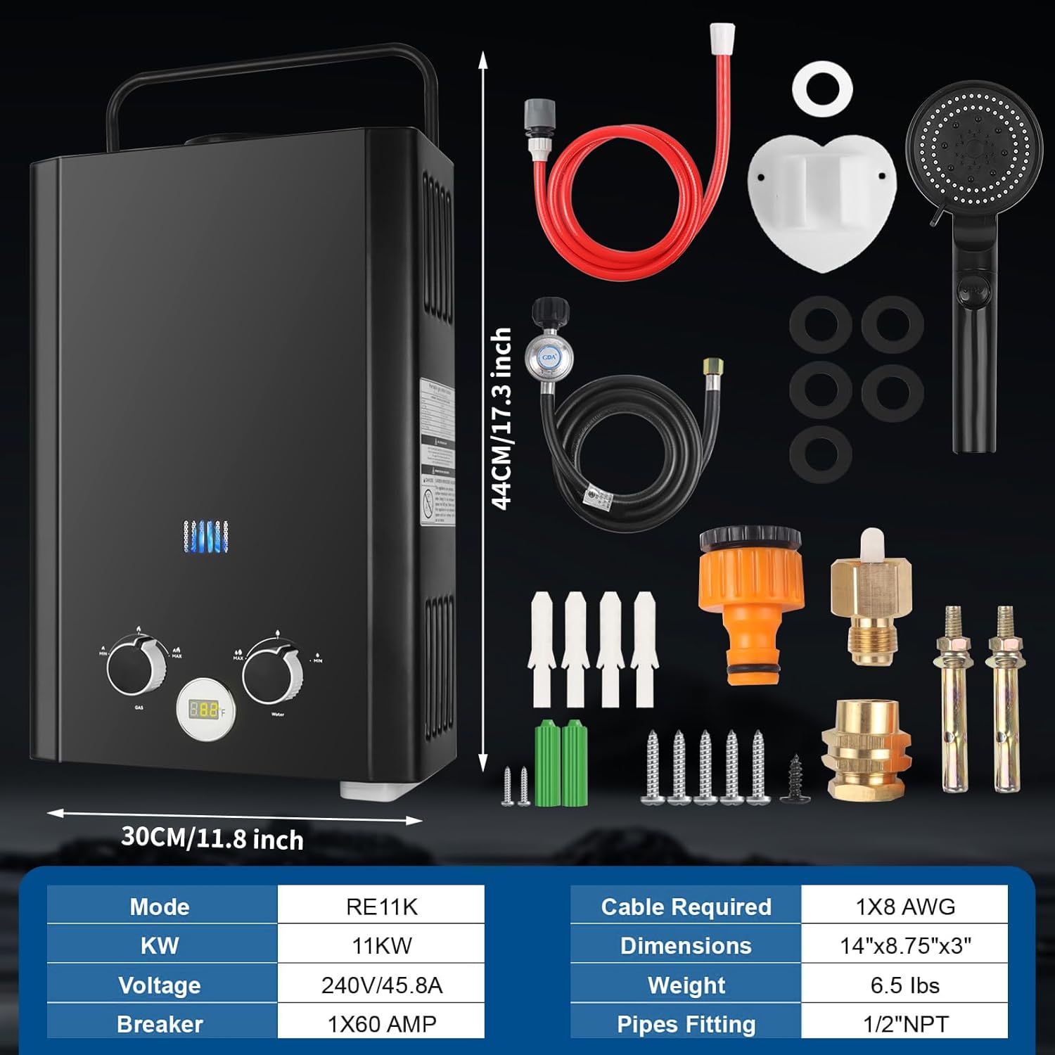 Tankless Water Heater Propane, - đánh giá và giá Outdoor Camping Heater