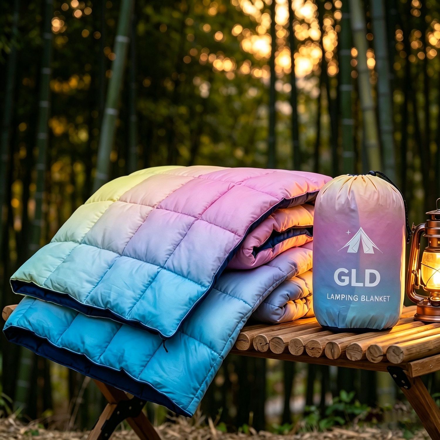 Camping Blanket Gradient Color - đánh giá và giá Outdoor Camping Quilt