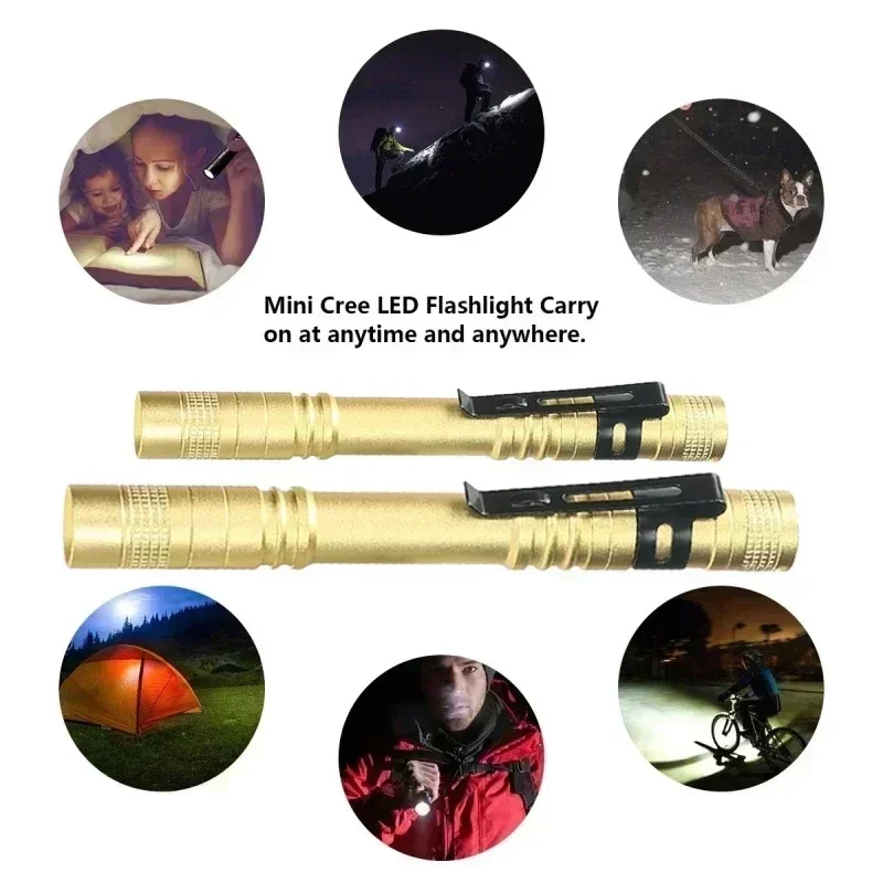 Portable Mini LED Pen Flashlig - đánh giá và giá Outdoor Camping Accessories