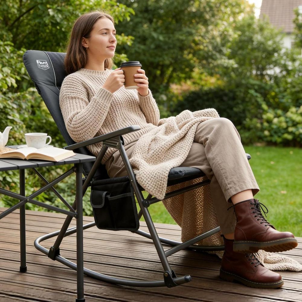 Oversized olding Rocking Campi - đánh giá và giá Outdoor Camping Rocker