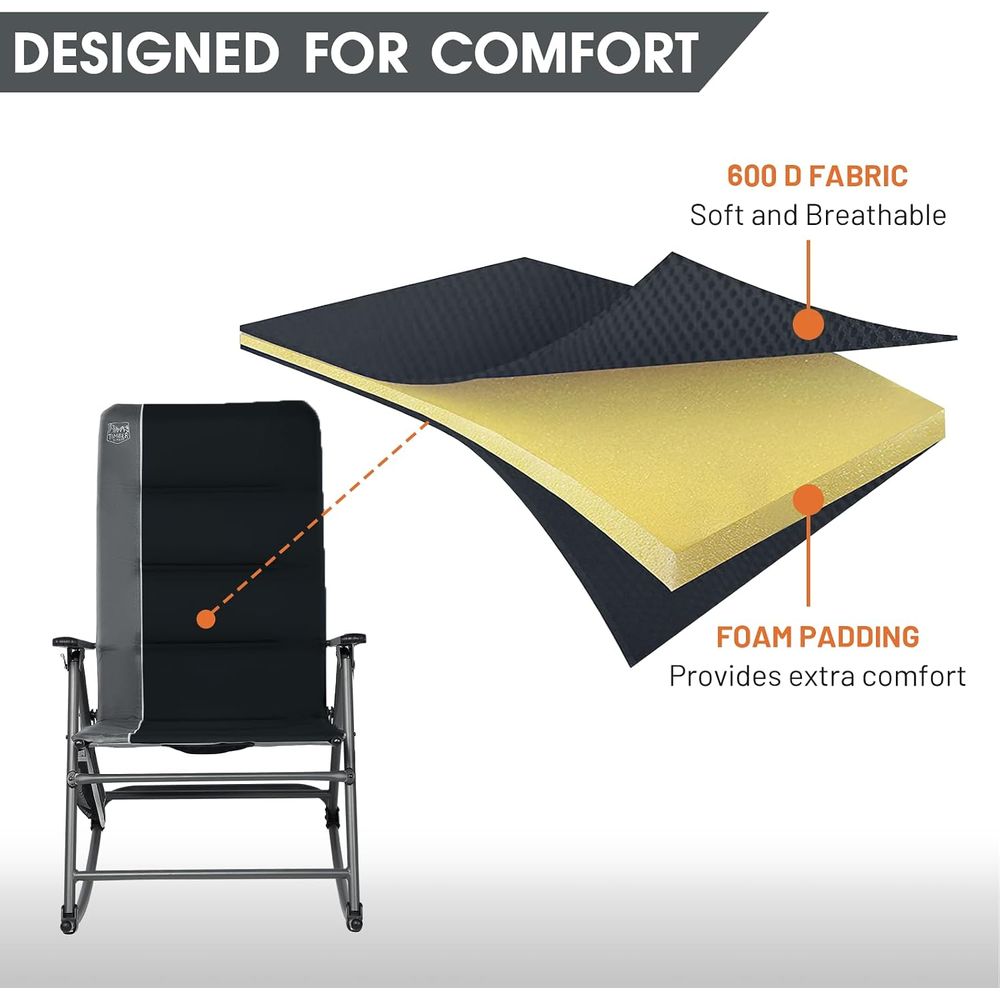 Oversized olding Rocking Campi - đánh giá và giá Outdoor Camping Rocker