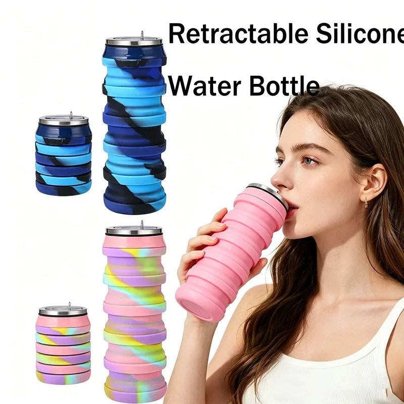 480ML Retractable Silicone Wat - đánh giá và giá Collapsible Water Bottle