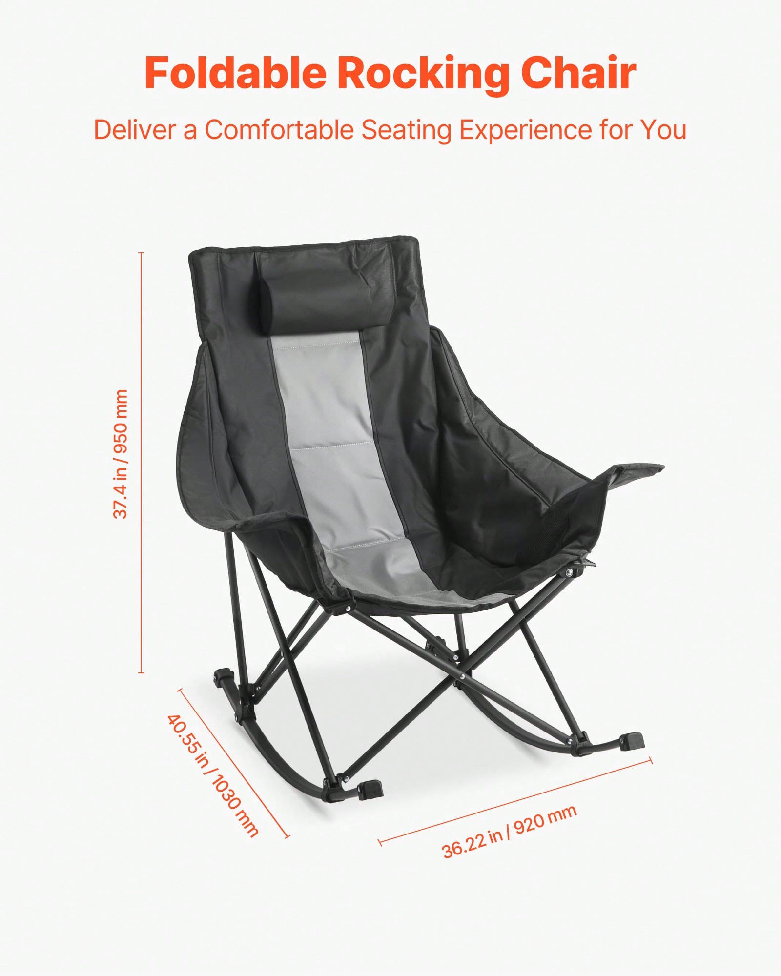 Rocking Camping Chair, Portabl - đánh giá và giá Outdoor Camping Rocker