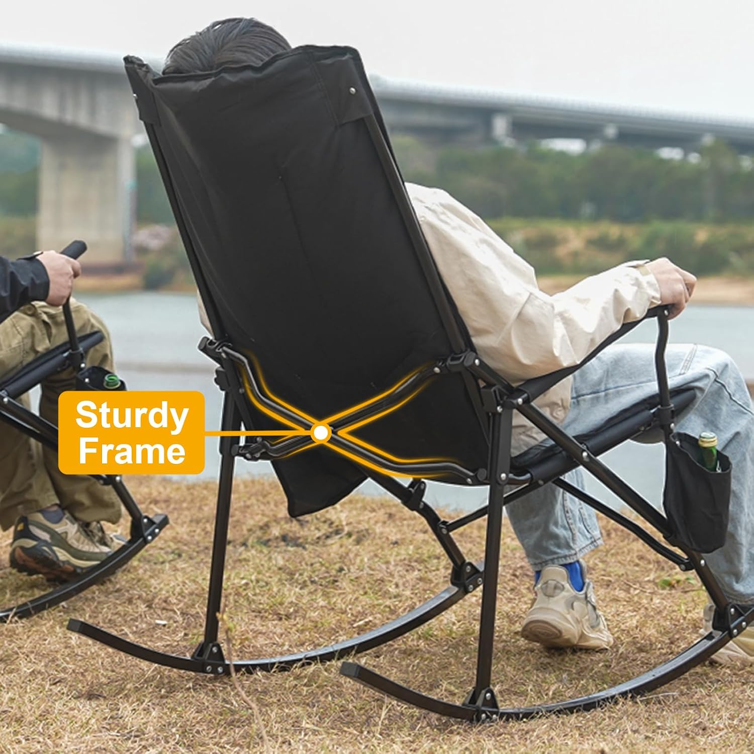 High Back Portable Rocking Cha - đánh giá và giá Outdoor Camping Rocker