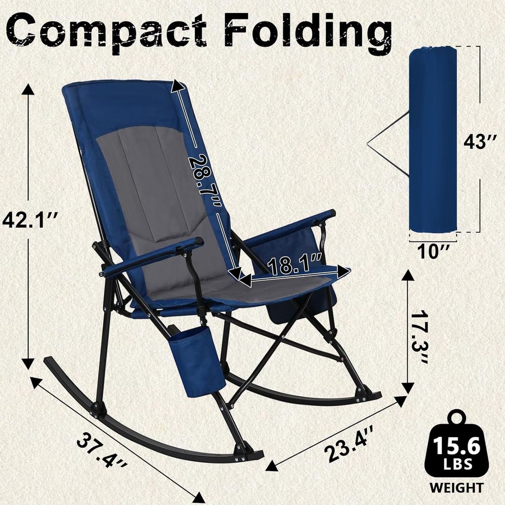 2 Pack High ack Portale Rockin - đánh giá và giá Outdoor Camping Rocker
