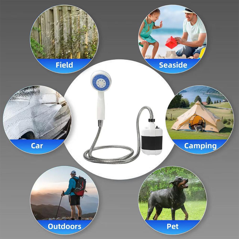 Outdoor Camp Shower Kit USB Re - đánh giá và giá Outdoor Camping Bathroom