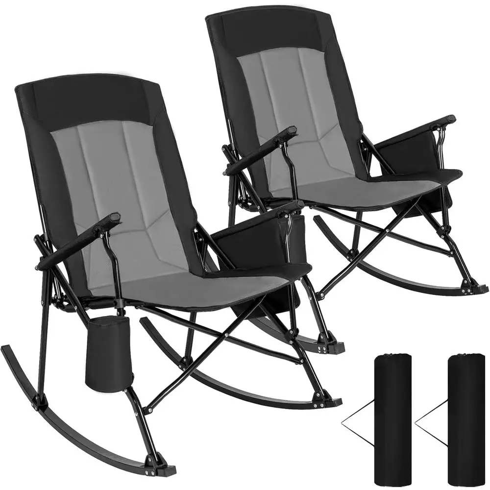 High-Back Portable Rocking Cha - đánh giá và giá Outdoor Camping Rocker