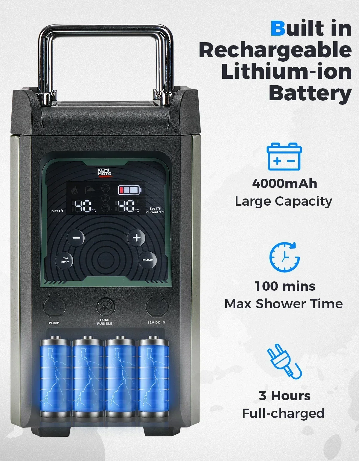 KEMIMOTO Water Heater Portable - đánh giá và giá Outdoor Camping Heater