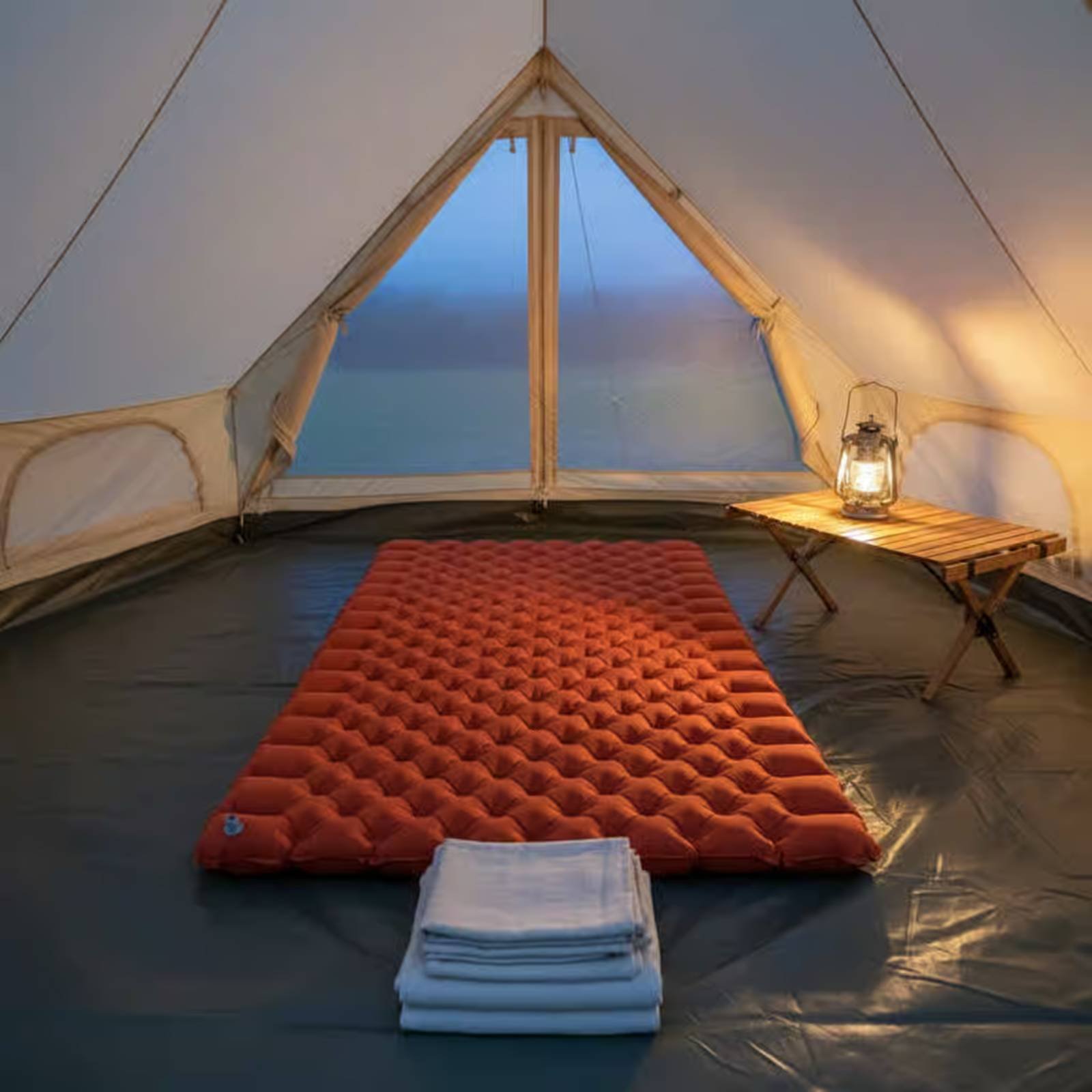 Inflatable Camping Mat Nylon T - đánh giá và giá Outdoor Camping Rug