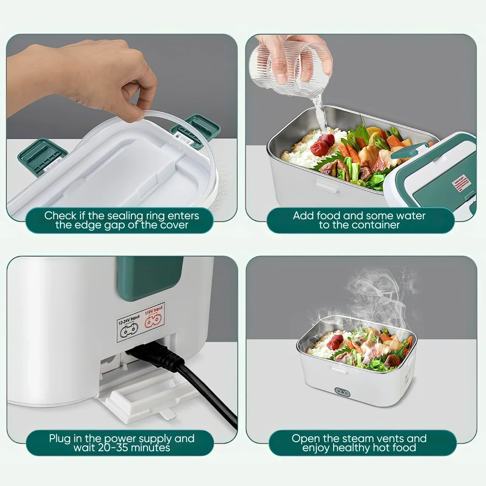 Electric Lunch Box Food Warmer - đánh giá và giá Outdoor Camping Heater