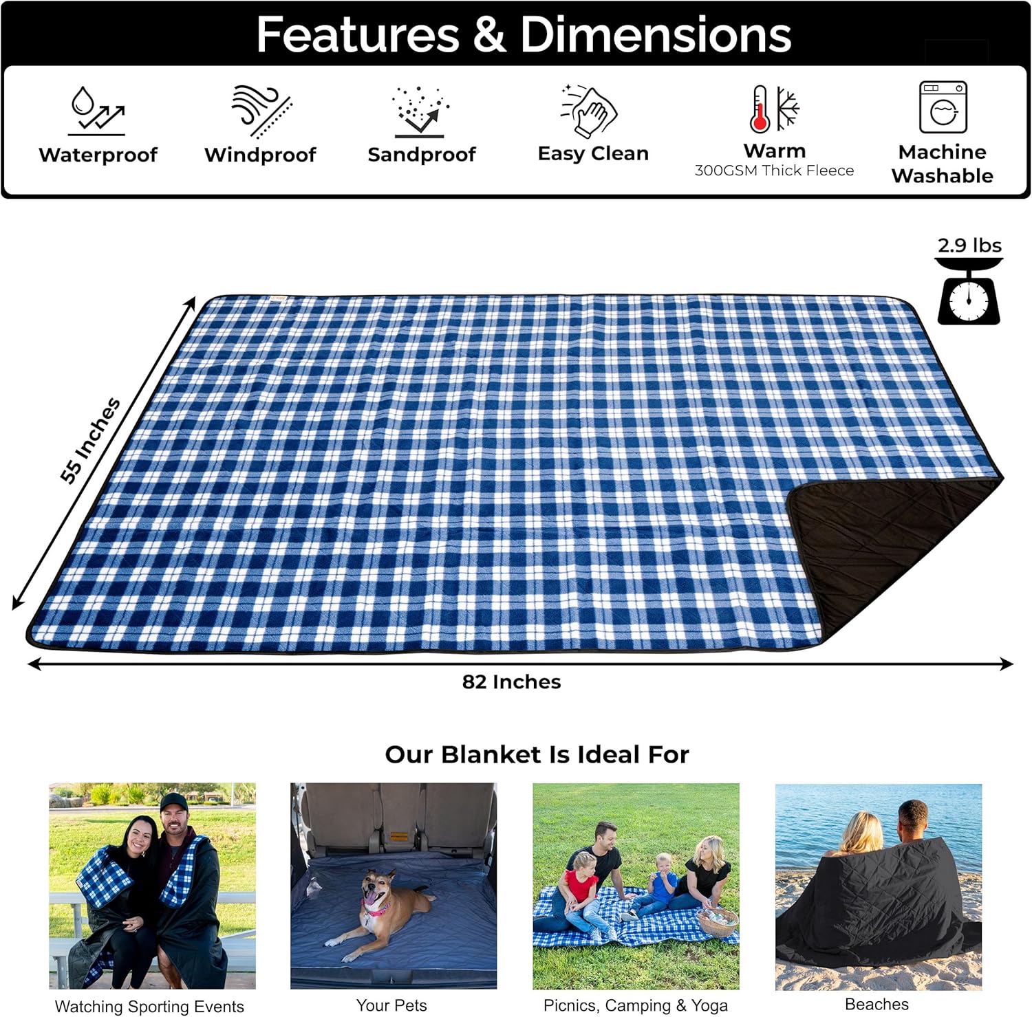 Large Waterproof Outdoor Blank - đánh giá và giá Outdoor Camping Quilt