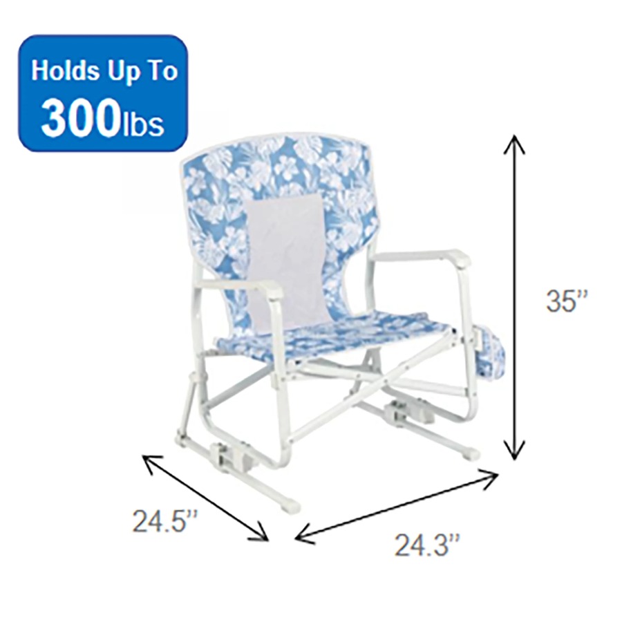 Mainstays Blue Low‑Sitting Bea - đánh giá và giá Outdoor Camping Rocker