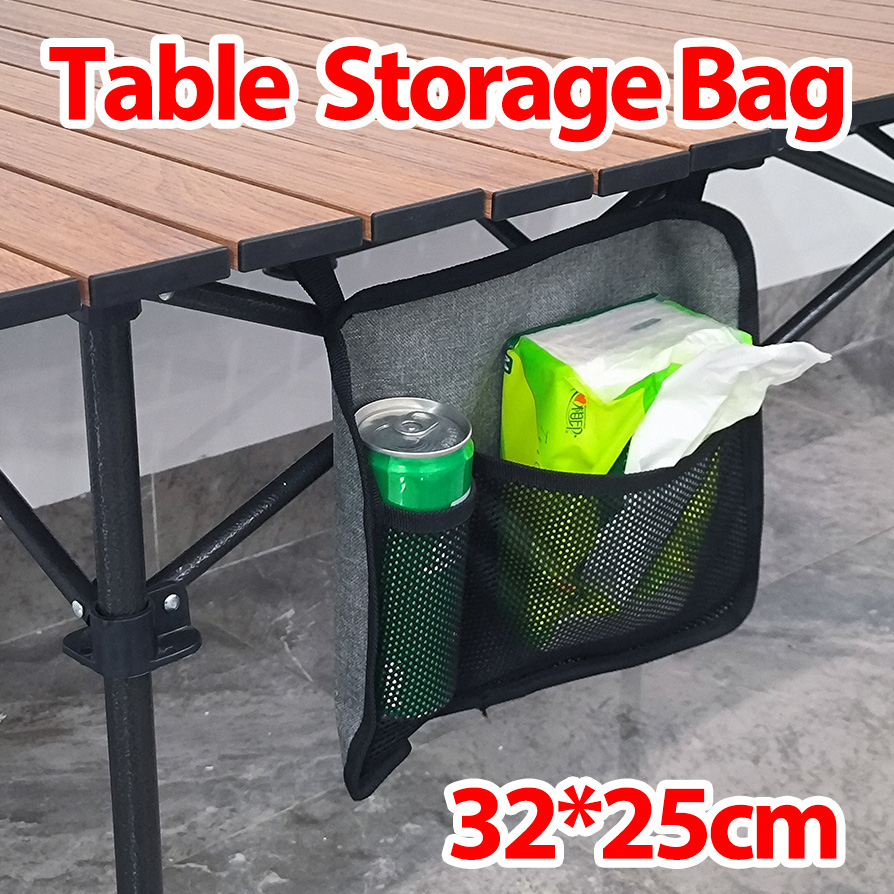 Table Side Storage Bag Outdoor - đánh giá và giá Outdoor Camping Table With Storage