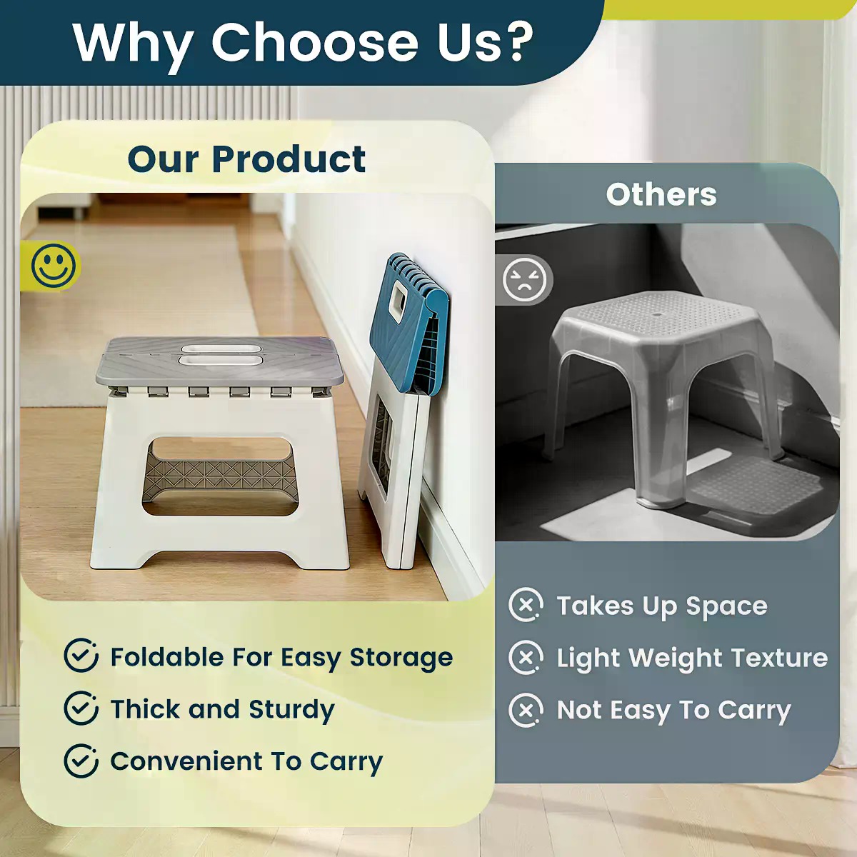 Foldable Plastic Step Stool 1  - đánh giá và giá Outdoor Camping Bathroom