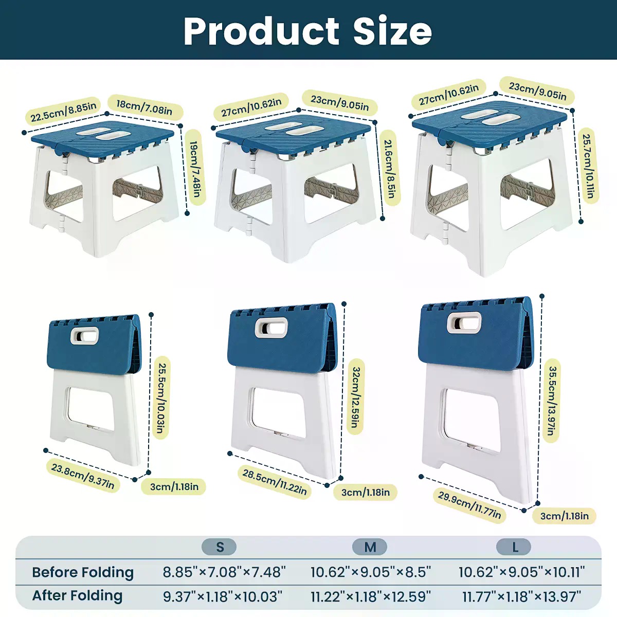 Foldable Plastic Step Stool 1  - đánh giá và giá Outdoor Camping Bathroom