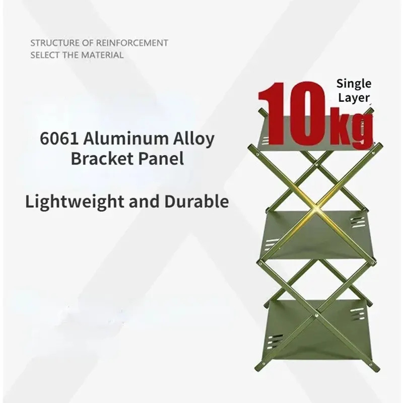Outdoor Aluminum Alloy 3 Layer - đánh giá và giá Outdoor Camping Table With Storage