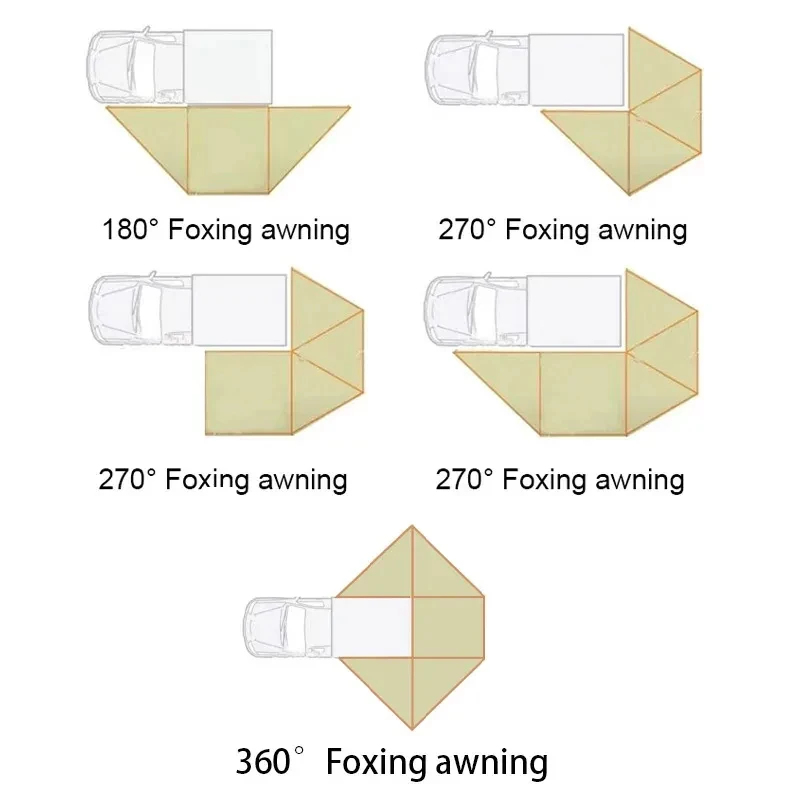 Bat Wing 0° 0° ° Car Side Awni - đánh giá và giá Outdoor Camping Awning